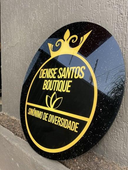 Placa de Comércio em Acrílico - Frente 65x65