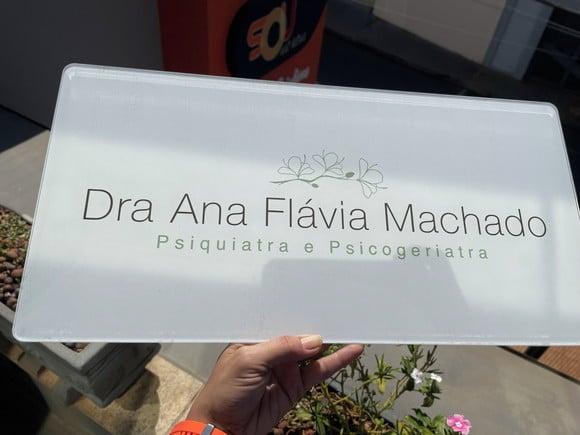 Placa de Comércio em Acrílico- Frente 50x25