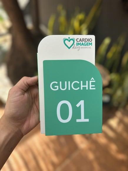 Placa de Identificação de Guiche - Modelo Cristal