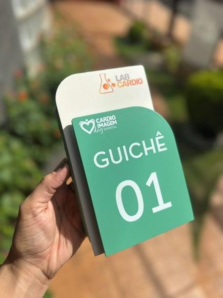 Placa de Identificação de Guiche - Modelo Cristal