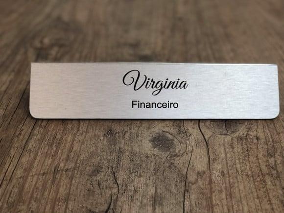 Placa de Identificação de Mesa - Acm 26x5,5