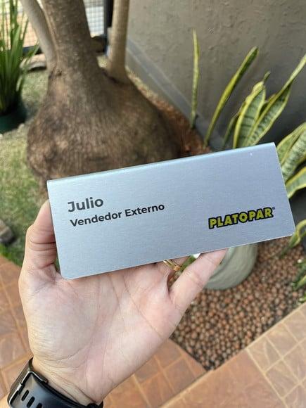 Placa de Identificação de Mesa - Inox 15x6