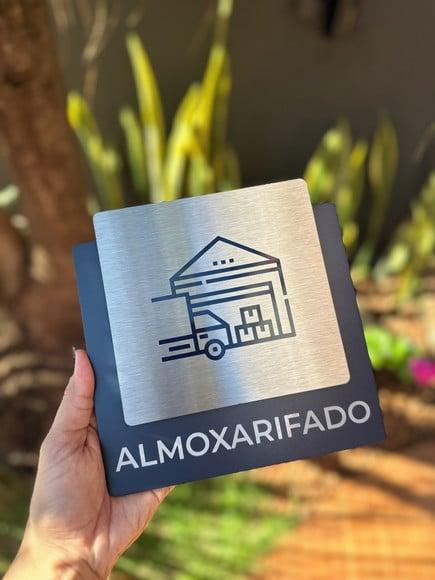 Placa de Identificação de Sala - Ágata Inox