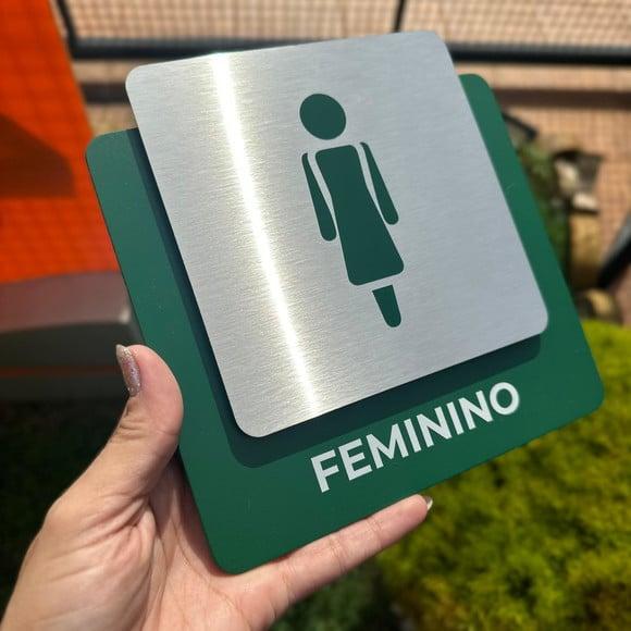 Placa de Identificação de Sala - Ágata Inox