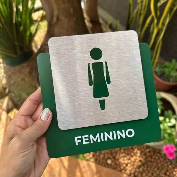 Placa de Identificação de Sala - Ágata Inox
