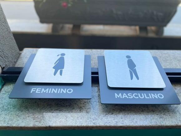 Placa de Identificação de Sala - Ágata Inox