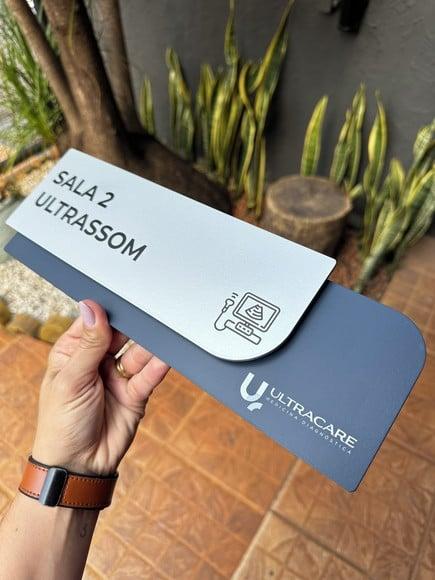 Placa de Identificação de Sala - Ametista 33x11,5