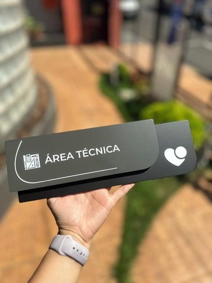 Placa de Identificação de Sala - Ametista 33x11,5
