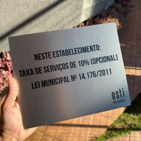 Placa de Identificação de Sala - Caulim 30x10 Inox