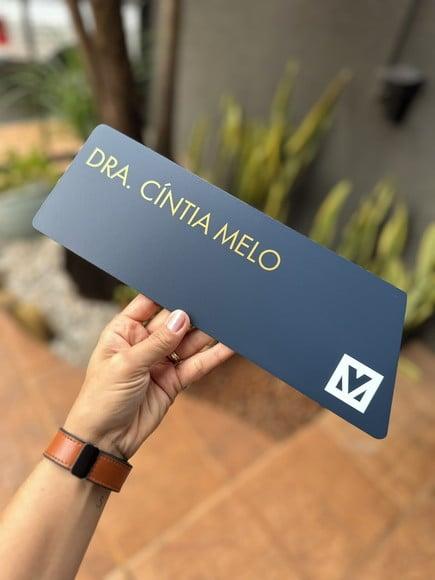 Placa de Identificação de Sala - Caulim 32x10,5