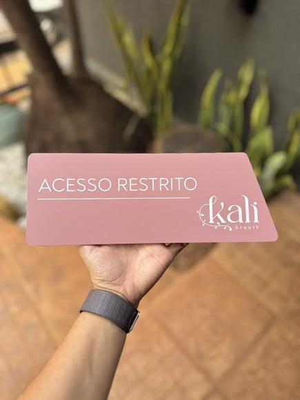 Placa de Identificação de Sala - Caulim 32x10,5