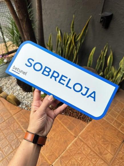 Placa de Identificação de Sala - Caulim 32x12