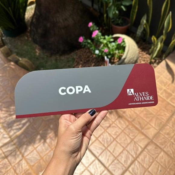 Placa de Identificação de Sala - Caulim 33x11,5