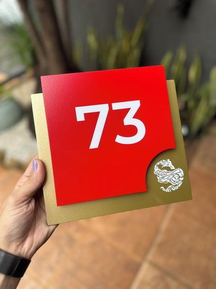 Placa de Identificação de Sala - Modelo Ágata Personalizada