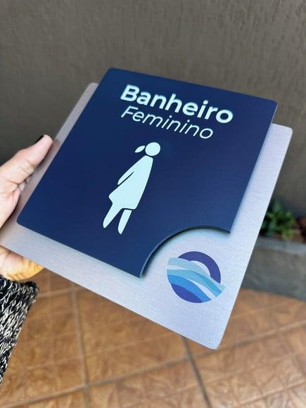 Placa de Identificação de Sala - Modelo Ágata Personalizada