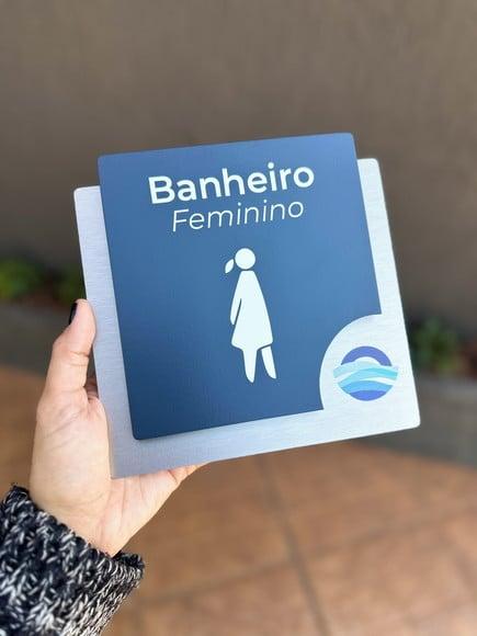 Placa de Identificação de Sala - Modelo Ágata Personalizada