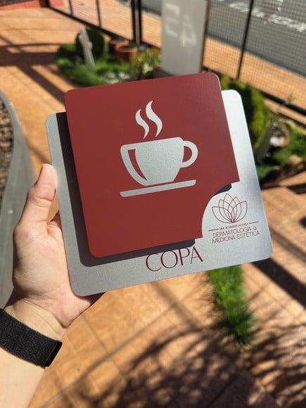 Placa de Identificação de Sala - Modelo Ágata Personalizada