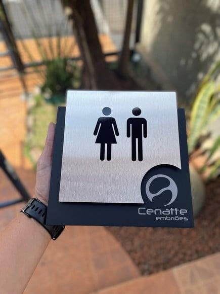 Placa de Identificação de Sala - Modelo Ágata Personalizado