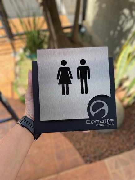 Placa de Identificação de Sala - Modelo Ágata Personalizado
