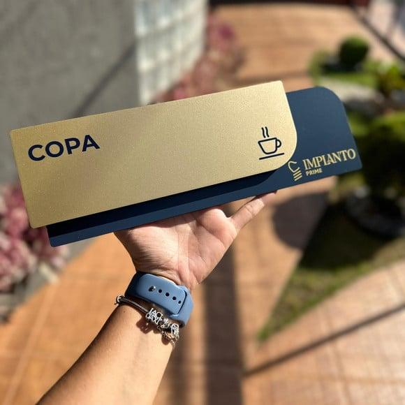 Placa de Identificação de Sala - Modelo Ametista