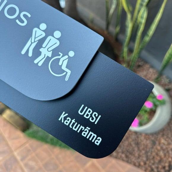 Placa de Identificação de Sala - Modelo Ametista