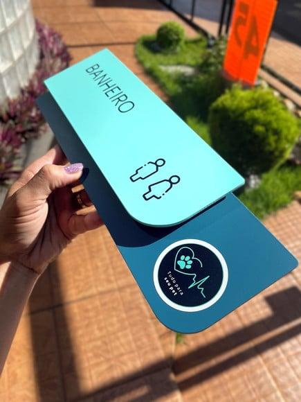 Placa de Identificação de Sala - Modelo Ametista