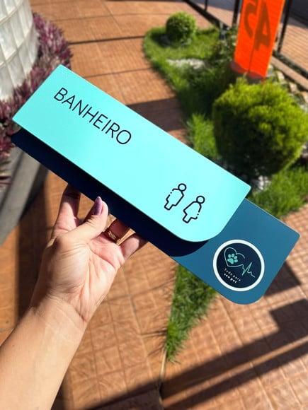 Placa de Identificação de Sala - Modelo Ametista