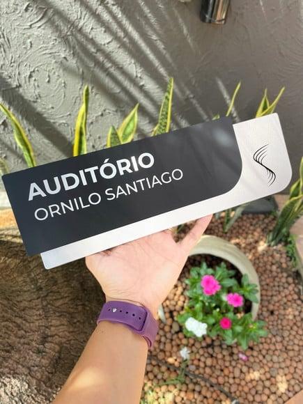 Placa de Identificação de Sala - Modelo Ametista