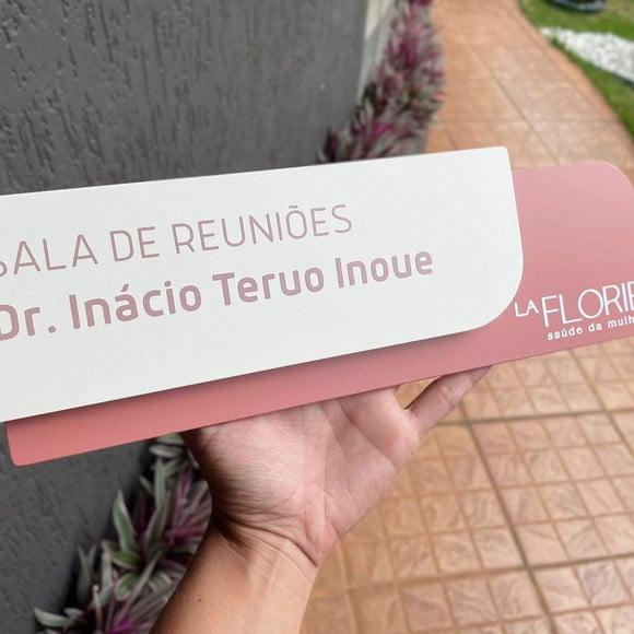 Placa de Identificação de Sala - Modelo Ametista