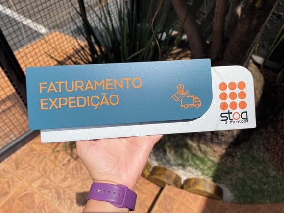 Placa de Identificação de Sala - Modelo Ametista