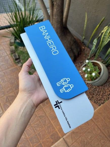 Placa de Identificação de Sala - Modelo Ametista