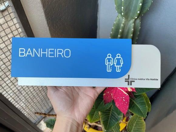 Placa de Identificação de Sala - Modelo Ametista