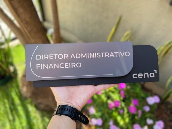 Placa de Identificação de Sala - Modelo Ametista