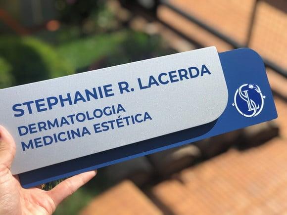 Placa de Identificação de Sala - Modelo Ametista