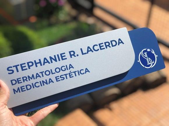 Placa de Identificação de Sala - Modelo Ametista