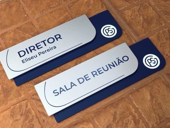 Placa de Identificação de Sala - Modelo Ametista