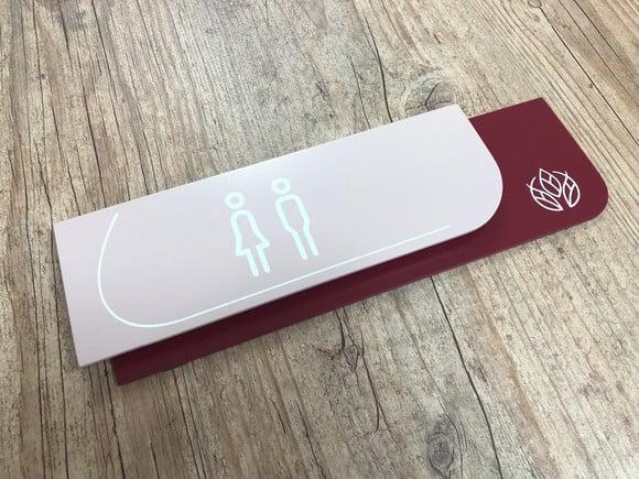 Placa de Identificação de Sala - Modelo Ametista