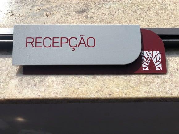 Placa de Identificação de Sala - Modelo Ametista