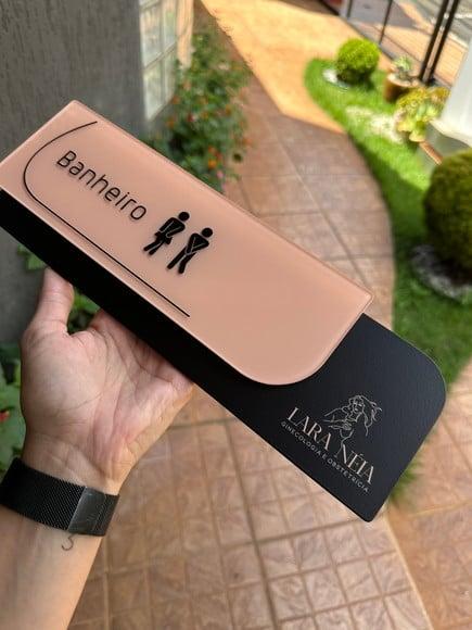 Placa de Identificação de Sala - Modelo Ametista Acrílico