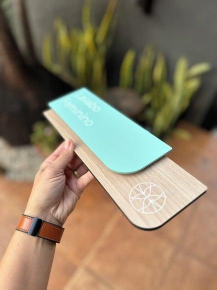 Placa de Identificação de Sala - Modelo Ametista mdf