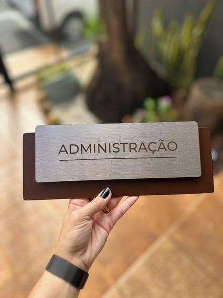 Placa de Identificação de Sala - Modelo Ardósia