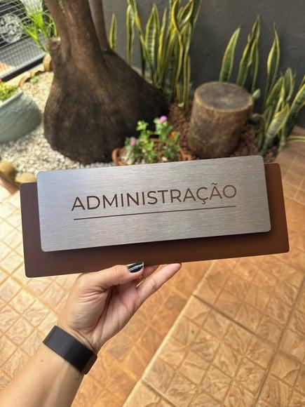 Placa de Identificação de Sala - Modelo Ardósia