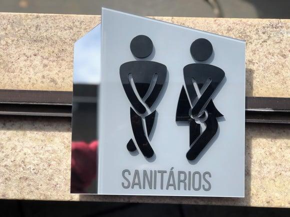 Placa de Identificação de Sala - Modelo Calcita Acrílico