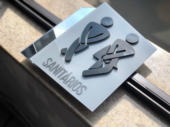 Placa de Identificação de Sala - Modelo Calcita Acrílico