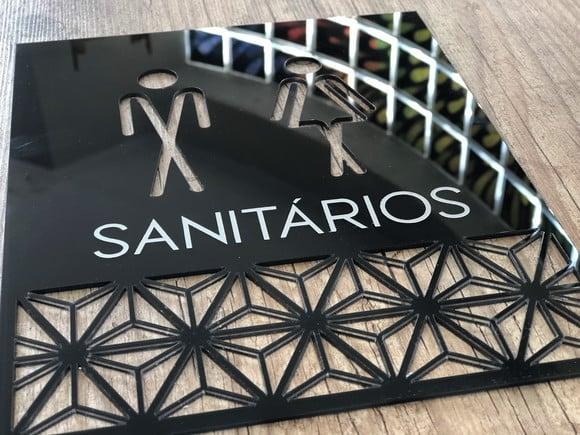 Placa de Identificação de Sala - Modelo Calcedônia