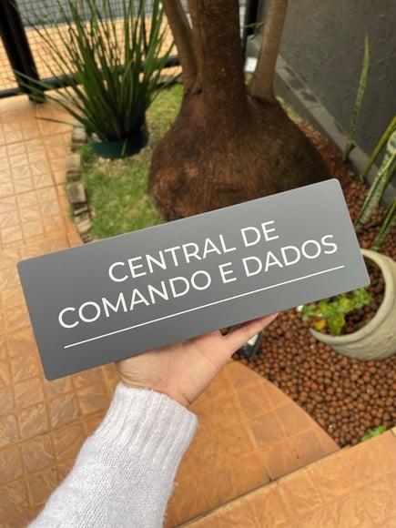Placa de Identificação de Sala - Modelo Caulim 33x11,5