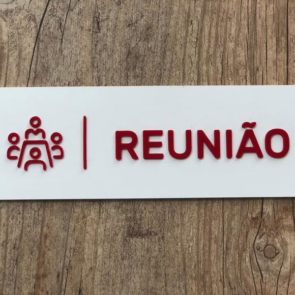 Placa de Identificação de Sala - Modelo Caulim Personalizado