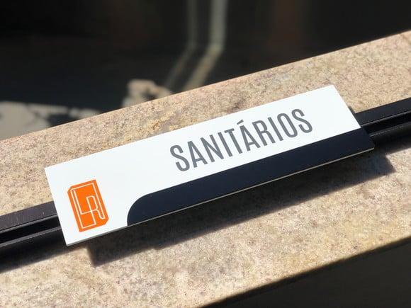Placa de Identificação de Sala - Modelo Esmeralda