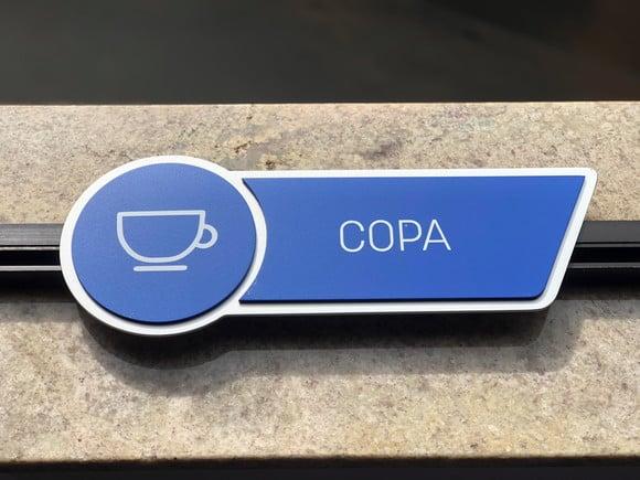 Placa de Identificação de Sala - Modelo Jaspe