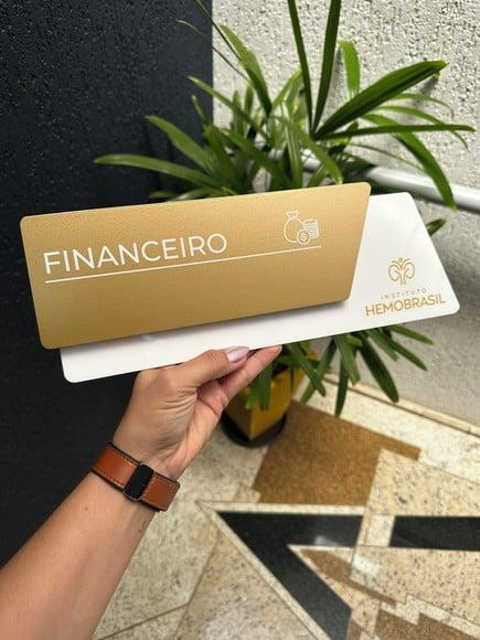 Placa de Identificação de Sala - Modelo Onix